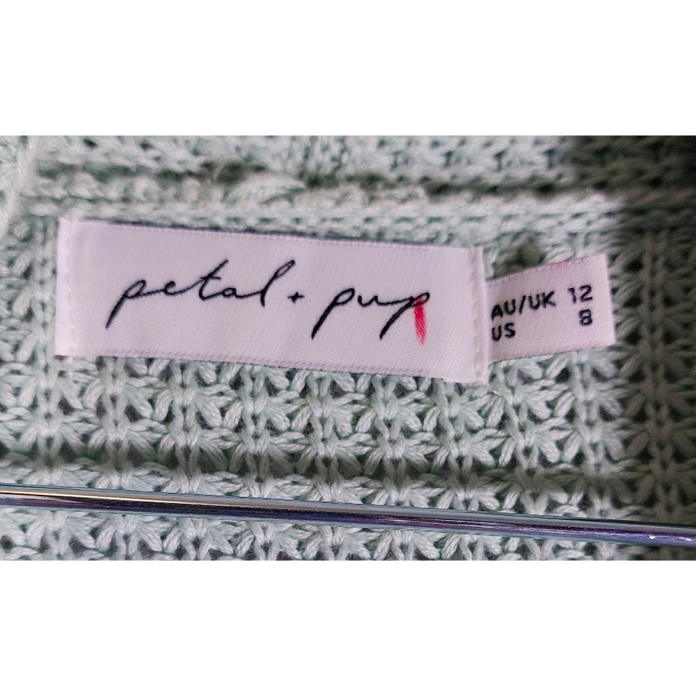 Petal & Pup Herringbone Open Front Cardigan Women… - image 3